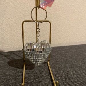 Heart Shaped Disco Keychain